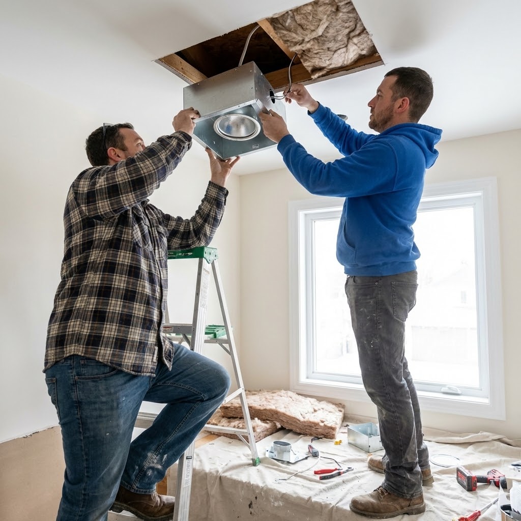 Heat Lamp Installation