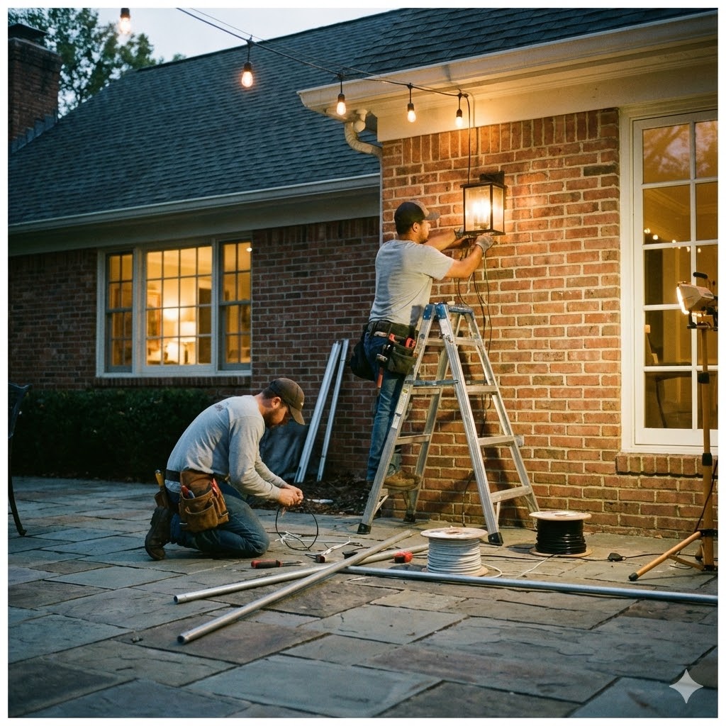 Outdoor Lighting Installation